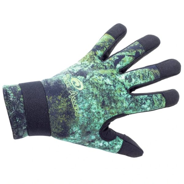 Rob Allen Coral Camo 2.5 mm neoprene diving gloves with Amara palms